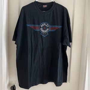 y2k made in usa harley davidson men’s graphic tee 2xl